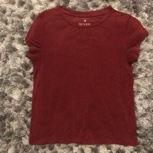 Soft & Sexy Brick Red Tee from American Eagle!